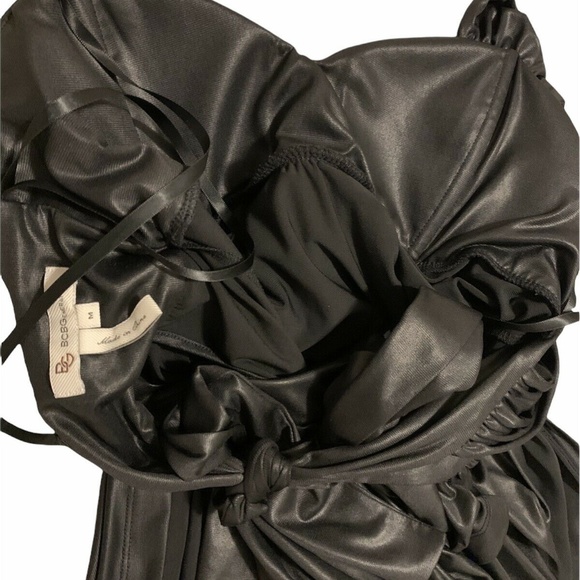 BCBG Generation Charcoal Draped Dress - M - Picture 5 of 6